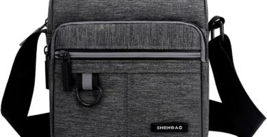 A-QMZL Men Shoulder Bag Messenger Bags Small Canvas Cross Body Bag Casual Travel Phone Bag Handbag with Multiple Pockets for School Working Hiking (Gray1) A-QMZL Men Shoulder Bag Messenger Bags Small Canvas Cross Body Bag Casual Travel Phone Bag Handbag with Multiple Pockets for School Working Hiking (Gray1)