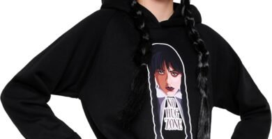 Wednesday Girls Hoodie – Hooded Sweatshirt for Girls and Teenagers 7-16 Years Soft Warm Casual Streetwear – Girls Gifts
