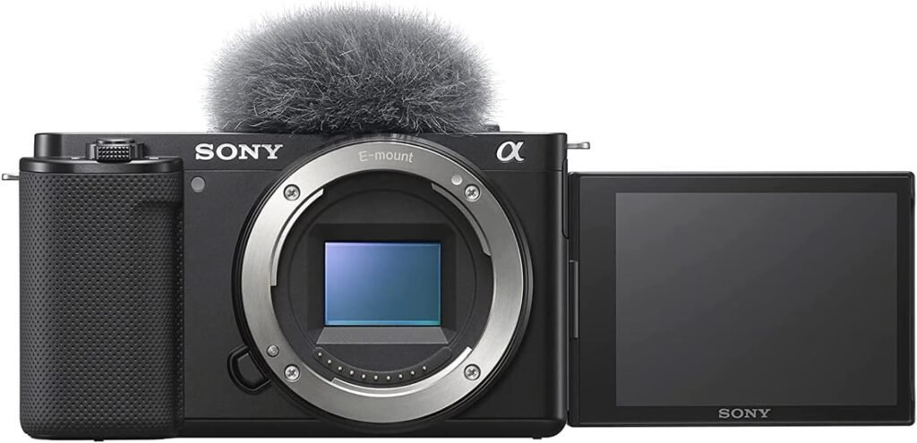 Sony Alpha ZV-E10 APS-C Mirrorless Interchangeable Lens Vlog Camera (Pivoting Screen for Vlogging, 4K Video, Real-Time Eye Auto Focus) Black Sony Alpha ZV-E10 APS-C Mirrorless Interchangeable Lens Vlog Camera (Pivoting Screen for Vlogging, 4K Video, Real-Time Eye Auto Focus) Black