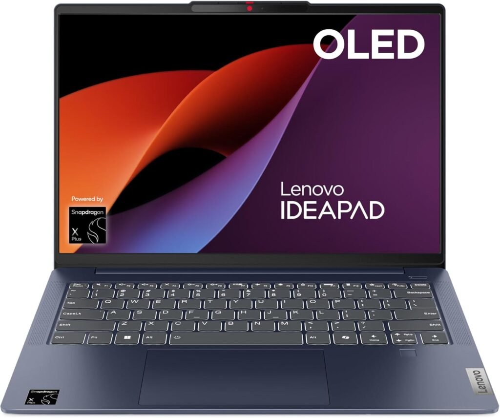 Lenovo IdeaPad Slim 5x | Snapdragon X Plus Powered AI | Copilot+ PC | Up to 19 hours battery life | 14 Inch OLED Full HD | 16GB RAM | 512GB SSD | Windows 11 | Includes Bluetooth Silent Mouse