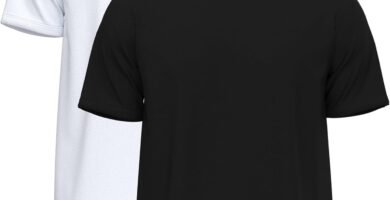 2 Pack T Shirts for Men UK 100% Cotton Tshirts | Plain Crew Neck Mens T Shirts Multipack