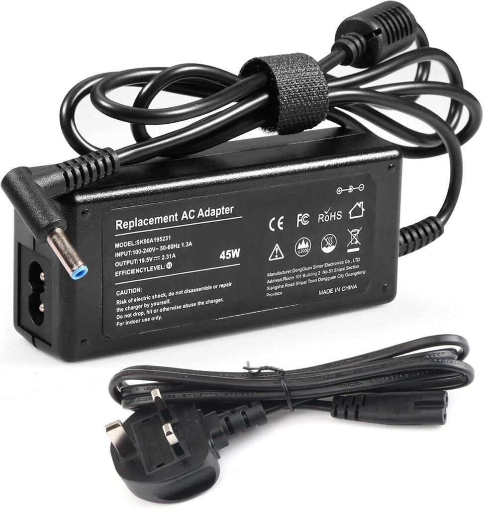 45W Laptop Charger for HP Stream 11 13 14 14s-dq0033sa ‎8B2L2EA, HP Pavilion 11 13 15,HP Envy,Elitebook Folio, Chromebook, Spectre, Ultrabook, Probook 19.5V 2.31A Power Supply (4.5 x 3mm)