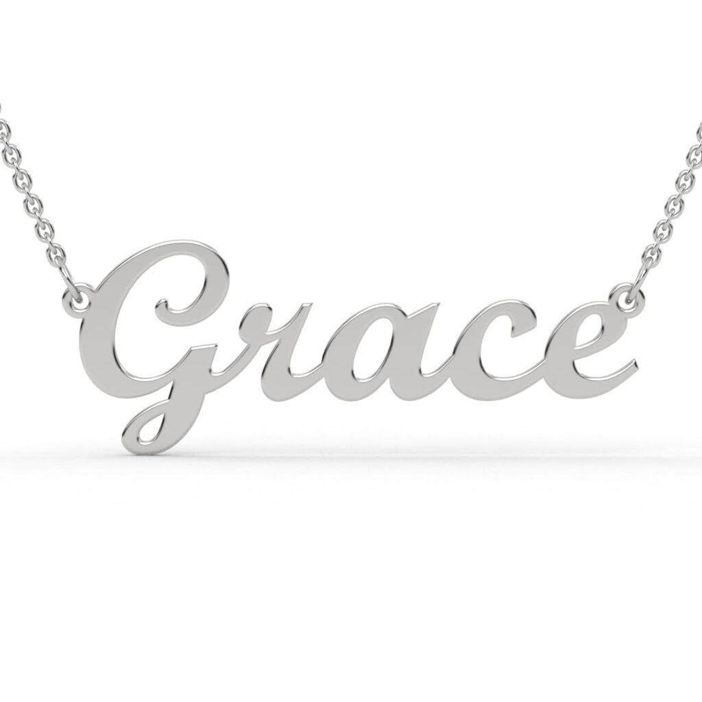 925 Sterling Silver Personalised Name Necklace – Custom Name Jewellery Gift for Women with Gift Box – Choose Name, Font & Finish (Silver, Gold, Rose Gold) – Perfect Christmas Present