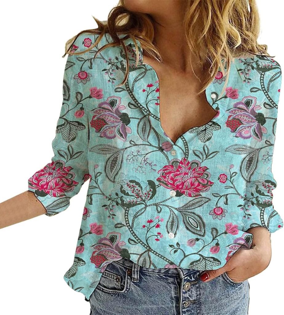 AMDOLE Going Out Tops for Women UK Sleeve Shirt for Women Casual Floral V Neck Graphic Blouses Tops Womens Tops AMDOLE Going Out Tops for Women UK Sleeve Shirt for Women Casual Floral V Neck Graphic Blouses Tops Womens Tops