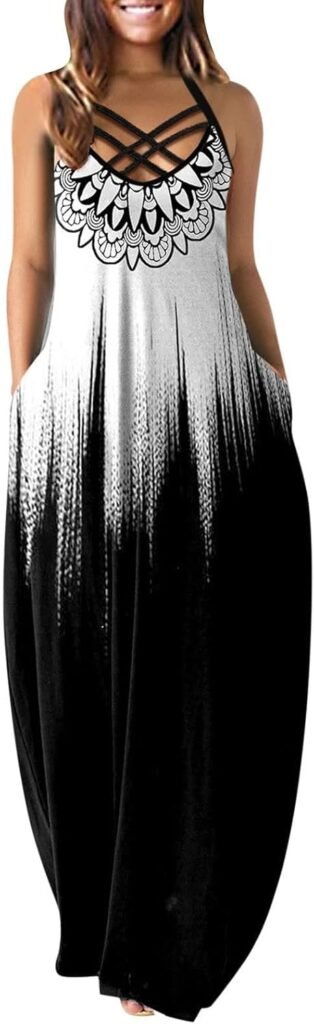 AMhomely Women Dresses Sale Clearance Maxi Dresses Summer Casual V-Neck Sleeveless Vacation Beach Pockets Long Dress for Special Occasions Plus Szie UK Size S-5XL AMhomely Women Dresses Sale Clearance Maxi Dresses Summer Casual V-Neck Sleeveless Vacation Beach Pockets Long Dress for Special Occasions Plus Szie UK Size S-5XL