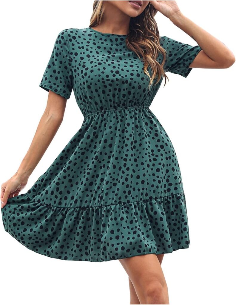 AMhomely Women Dresses Sale Clearance Summer Sexy Party Elegant Casual Short Sleeve Leopard Print Swing Chiffon Dress for Special Occasions Plus Szie UK Size AMhomely Women Dresses Sale Clearance Summer Sexy Party Elegant Casual Short Sleeve Leopard Print Swing Chiffon Dress for Special Occasions Plus Szie UK Size