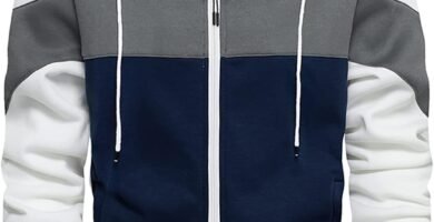 AOTORR Men’s Fleece Hoodie Pullover Casual Hooded Sweatshirt Contrast Color Top with Kanga Pocket