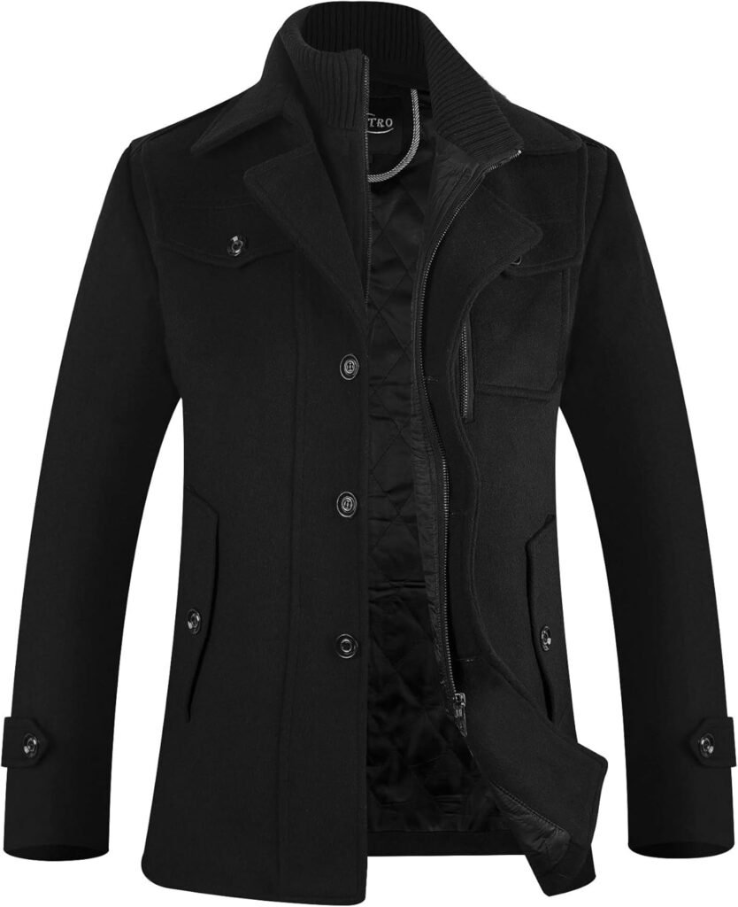 APTRO Mens Jacket Winter Wool Coats Warm Casual Overcoat Outwear Business Single/Double Breasted Trench Jacket 2101 APTRO Mens Jacket Winter Wool Coats Warm Casual Overcoat Outwear Business Single/Double Breasted Trench Jacket 2101