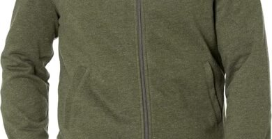 Amazon Essentials Men’s Full-Zip Fleece Mock Neck Sweatshirt