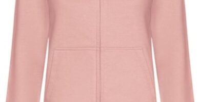 Aremie Ladies Plain Zip Up Hoodie, Womens Zipped Sweatshirt Jacket, Hooded Jumper, Fleece Lined Hoody