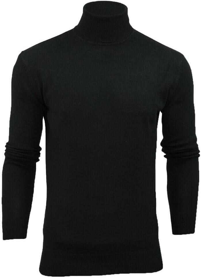 BRAVE SOUL Mens Polo Roll Neck Jumper Hume