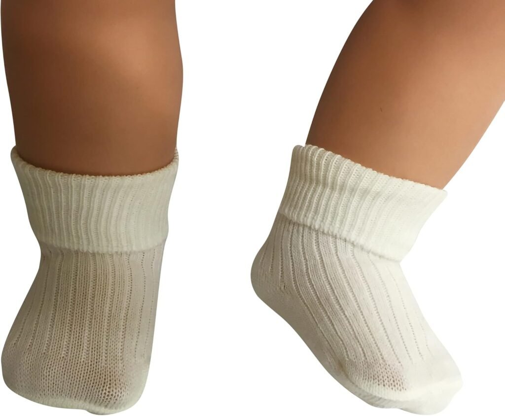 Baby Boy or Girl. 6 pairs of soft CREAM Ankle Length Socks with Turn over Top. 6 pairs suitable for any occasion. UK Made Baby Boy or Girl. 6 pairs of soft CREAM Ankle Length Socks with Turn over Top. 6 pairs suitable for any occasion. UK Made