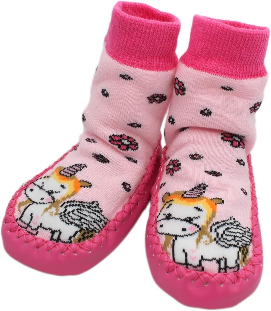 Baby Girls Winter Slipper Socks Anti-slip Pink Unicorn Baby Girls Winter Slipper Socks Anti-slip Pink Unicorn