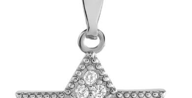 Big Star of David with stones3, Stainless steel with silver plating, Zirconia Big Star of David with stones3, Stainless steel with silver plating, Zirconia