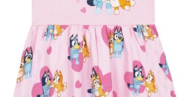 Bluey Dress | Bingo Girls Dress | Soft Cotton Dress | Girls Summer Dresses | Ages 18 Months to 8 Years Old Bluey Dress | Bingo Girls Dress | Soft Cotton Dress | Girls Summer Dresses | Ages 18 Months to 8 Years Old