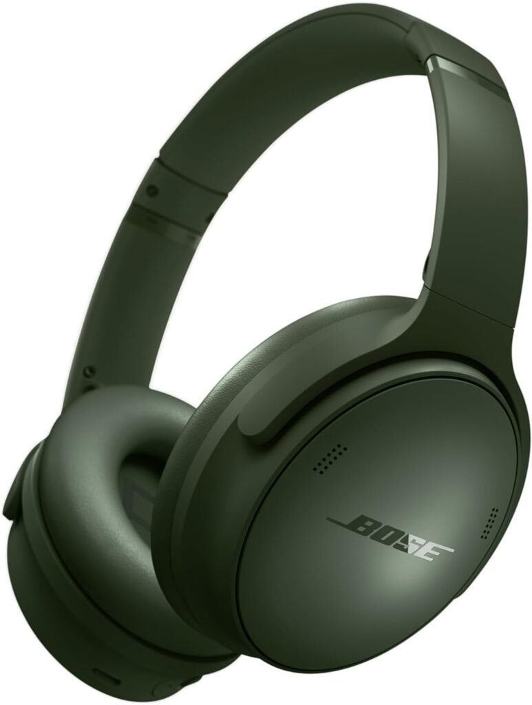 Bose QuietComfort Wireless Noise Cancelling Headphones, Bluetooth Over Ear Headphones with Up To 24 Hours of Battery Life, Cypress Green – Limited Edition