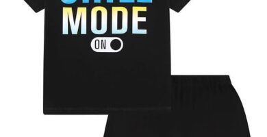 Boys Chill Mode Short Cotton Pyjama Set Kids Gaming Pyjamas