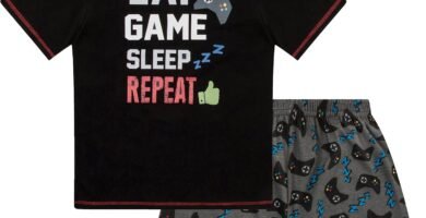 Boys Eat Game Sleep Controller short Pyjamas 9 to 15 Years