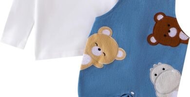 Bufarromio Infant Baby Boys Fall Clothes Set Round Neck t-Shirt Animal Print Romper Clothes Set Autumn Clothes Newborn Boys 2 Pcs Outfits Bufarromio Infant Baby Boys Fall Clothes Set Round Neck t-Shirt Animal Print Romper Clothes Set Autumn Clothes Newborn Boys 2 Pcs Outfits