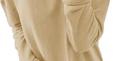 CNFUFEN Womens Casual Sweatshirt Crewneck Long Sleeve Comfy Tops Fashion Jumper