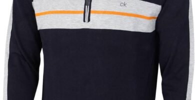 Calvin Klein Golf Mens 2024 CK Vertex Half Zip Neck Sweater Pullover