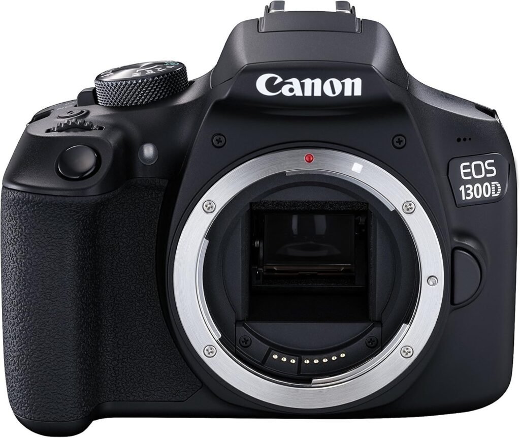 Canon EOS 1300D DSLR Camera – Black (Renewed)