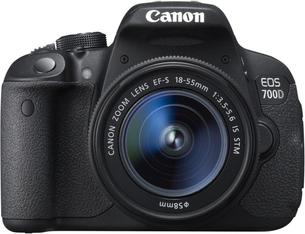 Canon EOS 700D Digital SLR Camera (EF-S 18-55 mm f/3.5-5.6 IS STM Lens, 18 MP, CMOS Sensor, 3 inch LCD) (Renewed)