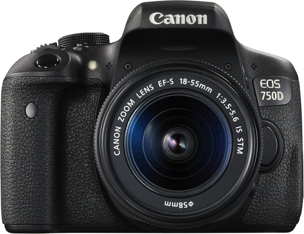 Canon EOS 750D Digital SLR Camera with 18 – 55 mm Lens (Renewed)