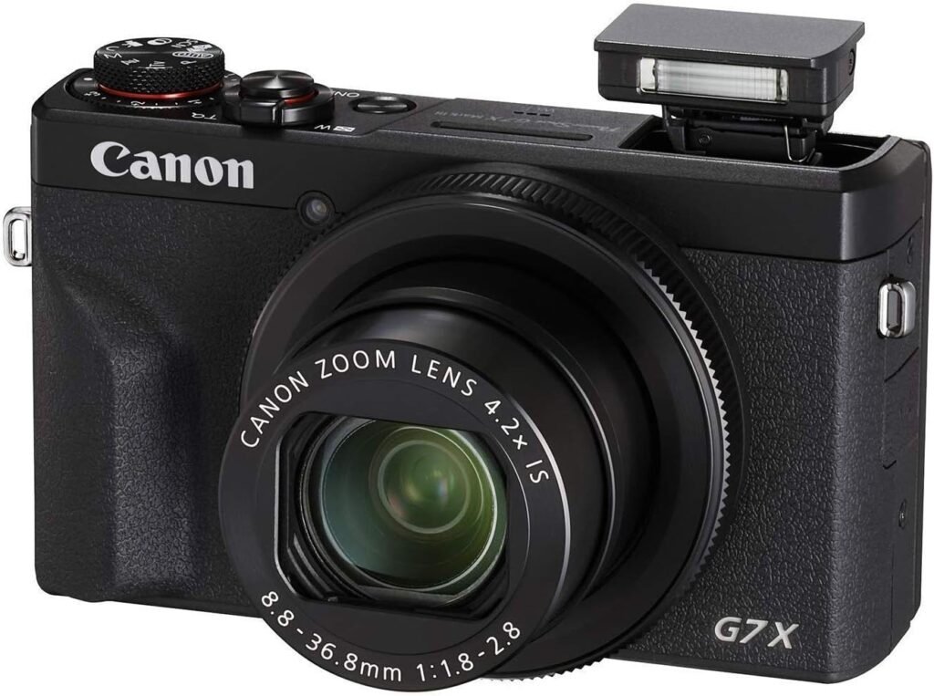 Canon PowerShot Digital Camera [G7 X Mark III] with Wi-Fi & NFC – International Version – Black (Renewed)