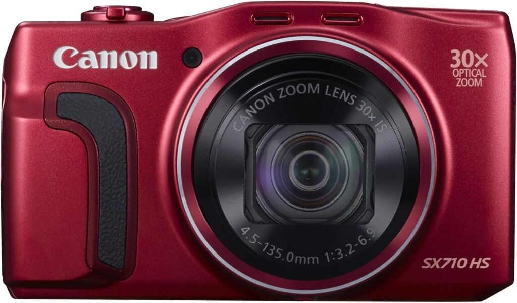 Canon PowerShot SX710 Point and Shoot Digital Camera – Red (Renewed)