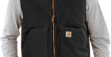 Carhartt, Men’s, Relaxed Fit Firm Duck Insulated Rib Collar Vest