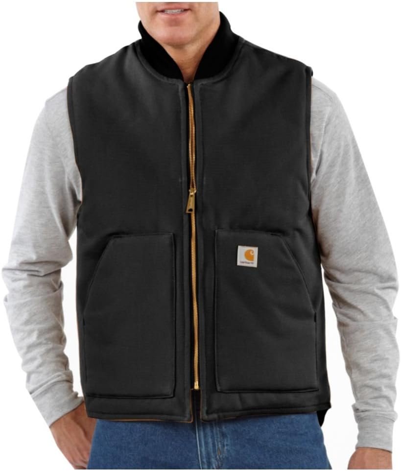 Carhartt, Men’s, Relaxed Fit Firm Duck Insulated Rib Collar Vest