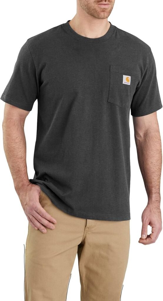 Carhartt, Men’s, Relaxed Fit Heavyweight Short-Sleeve K87 Pocket T-Shirt