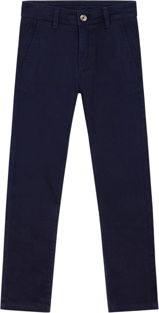 CityComfort Boys Chino Trousers with Front and Back Pockets, Adjustable Waist CityComfort Boys Chino Trousers with Front and Back Pockets, Adjustable Waist