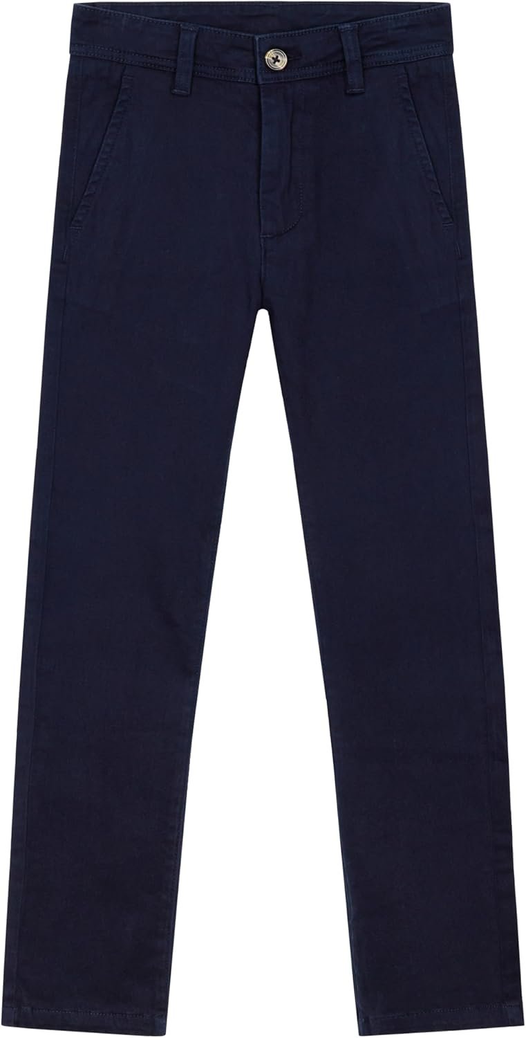 CityComfort Boys Chino Trousers with Front and Back Pockets, Adjustable Waist CityComfort Boys Chino Trousers with Front and Back Pockets, Adjustable Waist