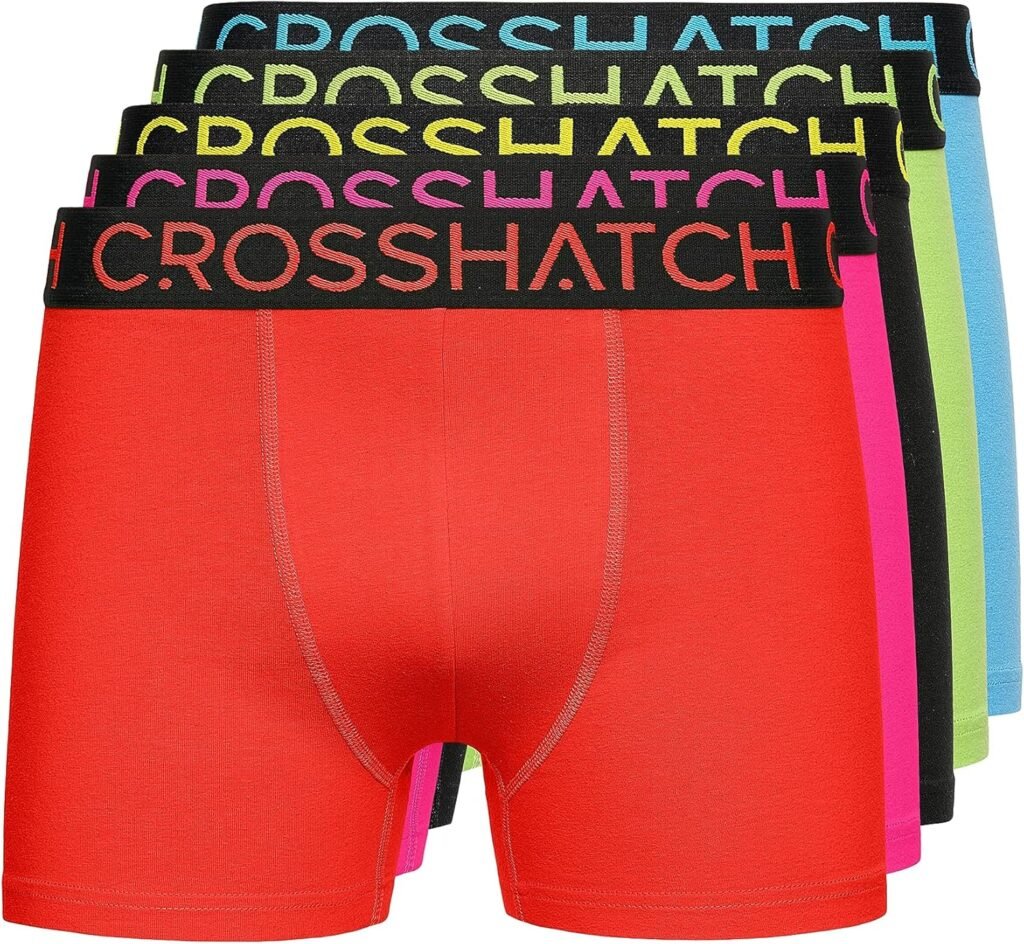 Crosshatch Men’s (5 Pack) Multipacked Boxer Shorts, Men’s Multi-Color Boxer, Men’s Gift set for your friends, boyfriend, or husband. Boxer shorts are available in sizes: S,M,L,XL,XXL by Clothing247 Crosshatch Men’s (5 Pack) Multipacked Boxer Shorts, Men’s Multi-Color Boxer, Men’s Gift set for your friends, boyfriend, or husband. Boxer shorts are available in sizes: S,M,L,XL,XXL by Clothing247
