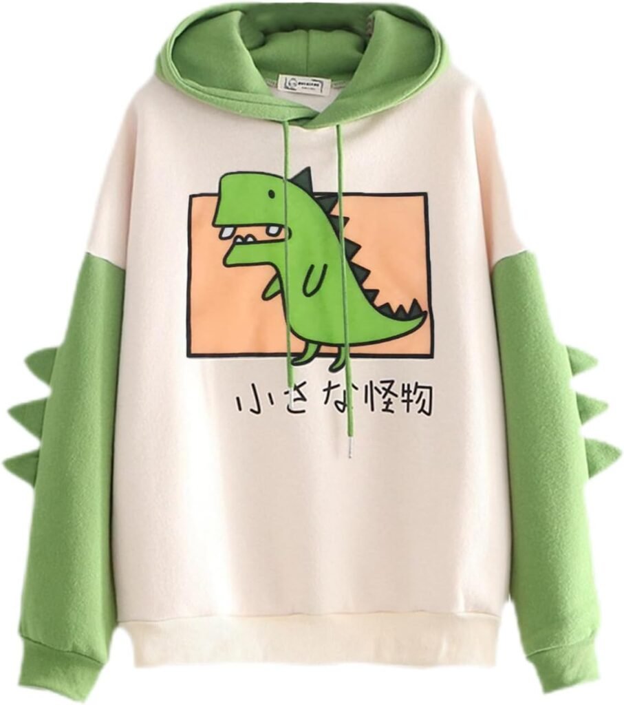Cute Cartoon Hoodies | Cute Dinosaur Hoodies For Teen Girls,Loose Type Cartoon Dinosaur Clothes Women Long Sleeves Teen Girls Cute Dinosaur Hoodies Green Cute Cartoon Hoodies | Cute Dinosaur Hoodies For Teen Girls,Loose Type Cartoon Dinosaur Clothes Women Long Sleeves Teen Girls Cute Dinosaur Hoodies Green