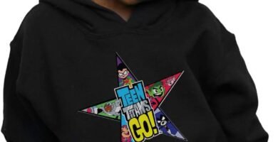 DC Comics Girls Teen Titans Go Star Logo Hoodie DC Comics Girls Teen Titans Go Star Logo Hoodie