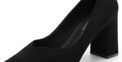 DREAM PAIRS Women’s Court Shoes High Chunky Closed Toe Block Heels Pointed Toe Wedding Party Elegant Slip On Pumps Shoes SDPU2229W,Size