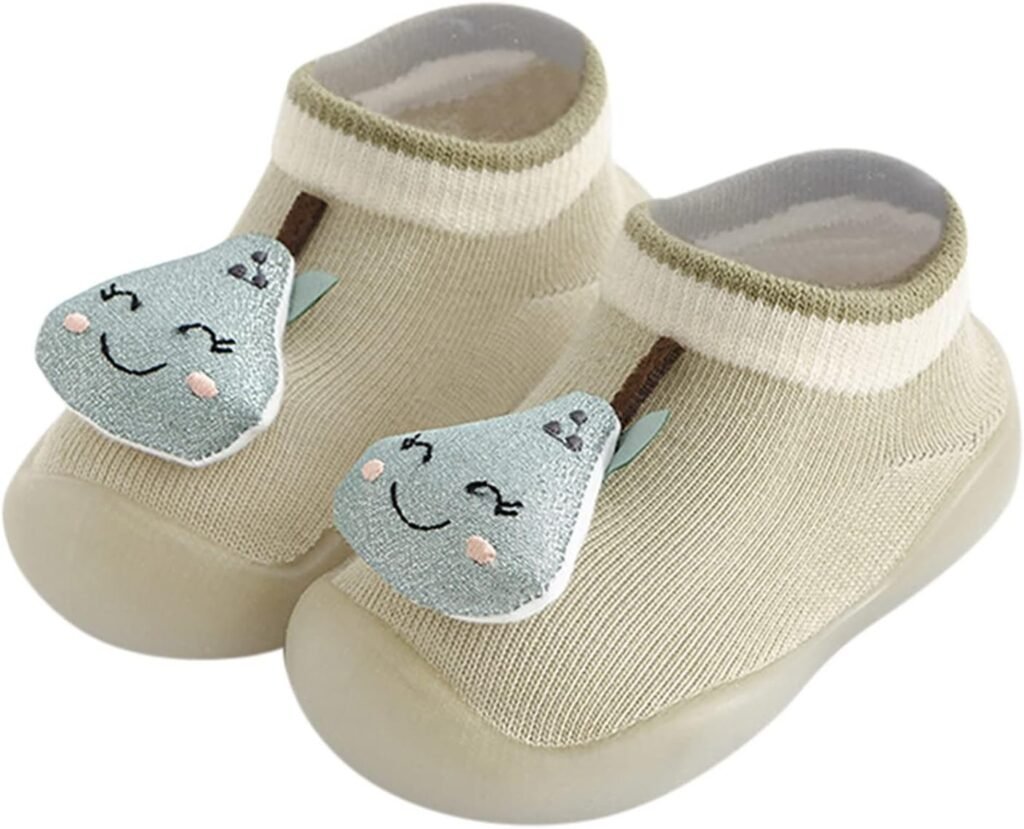 Dinnesis Boy Baby Clothing Toddler Children Toddler Newborn Baby Boys Shoes First Cute Cartoon Non-Slip Shoes Socks Shoes Prewalker Sneaker Winter Trainers