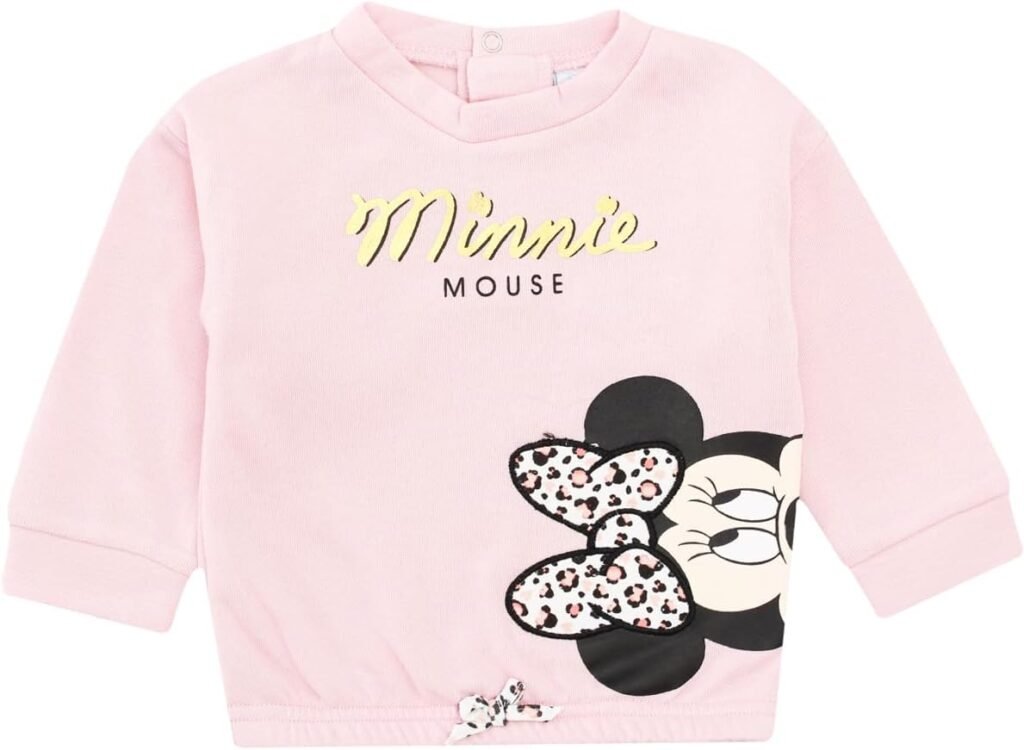 Disney Baby Girl Clothes Cute Jumper Sweatshirt Clothing Featuring Classic Minnie Mouse Bows Designs From 6 Month to 24 Months. Disney Baby Girl Clothes Cute Jumper Sweatshirt Clothing Featuring Classic Minnie Mouse Bows Designs From 6 Month to 24 Months.