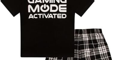 Do Not Disturb Gaming Mode Activated Woven Short Cotton Pyjama Set
