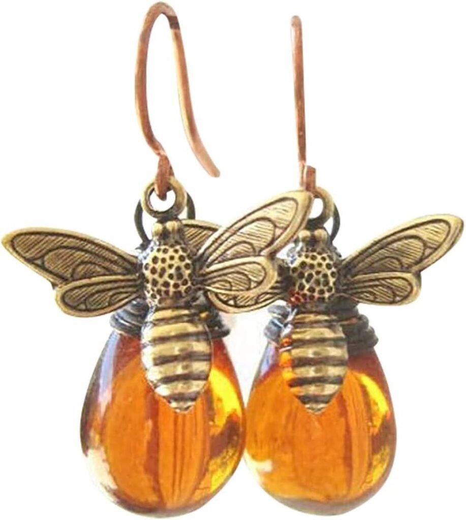 Drop Woman Bee Exaggerated Amber Gift Jewelry Earrings Drop Retro Earrings Earrings Earring Jewelry for Mother Valentine’s Day Easter Drop Woman Bee Exaggerated Amber Gift Jewelry Earrings Drop Retro Earrings Earrings Earring Jewelry for Mother Valentine’s Day Easter
