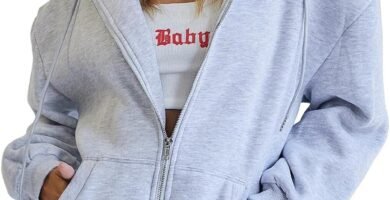 EFAN Women’s Cute Hoodies Teen Girl Fall Jacket Oversized Sweatshirts Casual Drawstring Zip Up Y2K Hoodie with Pocket