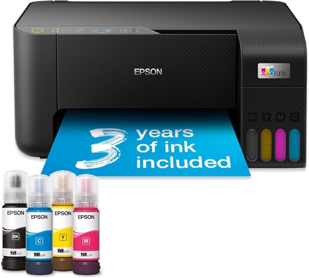 EcoTank ET-2860 A4 Multifunction Wi-Fi Ink Tank Printer, With Up To 3 Years Of Ink Included , Black