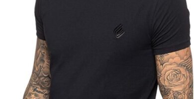 Enzo Designer Mens Slim Fit T Shirt Muscle Fit Stretch Tee Gym Crew Neck Short Sleeve Top