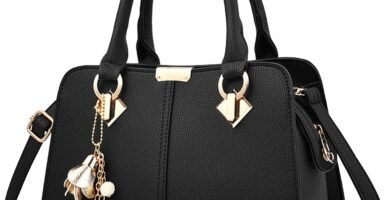 FORRICA Handbags for Women Elegant Pendant Ladies Shoulder Bags Top Handle Crossbody Bag PU Leather for Shopping Work Dating Black FORRICA Handbags for Women Elegant Pendant Ladies Shoulder Bags Top Handle Crossbody Bag PU Leather for Shopping Work Dating Black