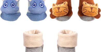 FedMois 3 Pairs Newborn Baby 3D Cartoon Cotton Socks with Rattle Anti-Skid Slippers Shoes Animal Infant FedMois 3 Pairs Newborn Baby 3D Cartoon Cotton Socks with Rattle Anti-Skid Slippers Shoes Animal Infant