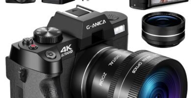 G-Anica 4K Digital Cameras for Photography，48MP/60FPS Video Camera for Vlogging, Vlogging Camera for YouTube, Small Camera.Wide-Angle & Macro Lens