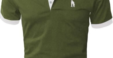 GNRSPTY Mens Short Sleeve Polo Shirts Classic Giraffe Embroidery Golf Tennis T-Shirt